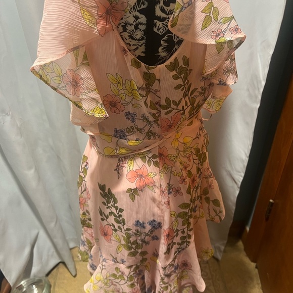 Tommy Hilfiger Pink Ruffled Wrap Sundress - Picture 7 of 7